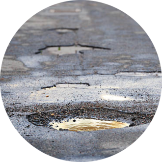 road puddle