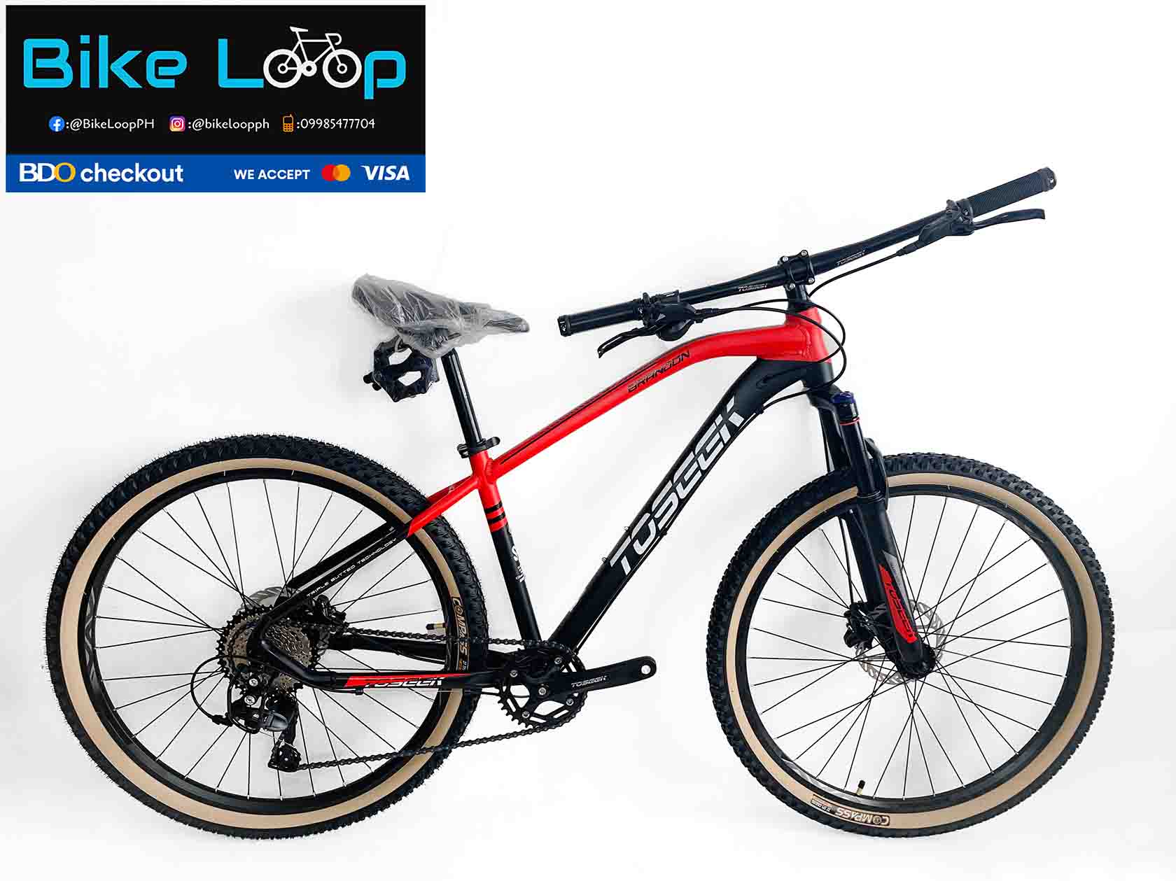 ToseekBrandonRed Toseek Brandon 27.5 Alloy Mountain Bike