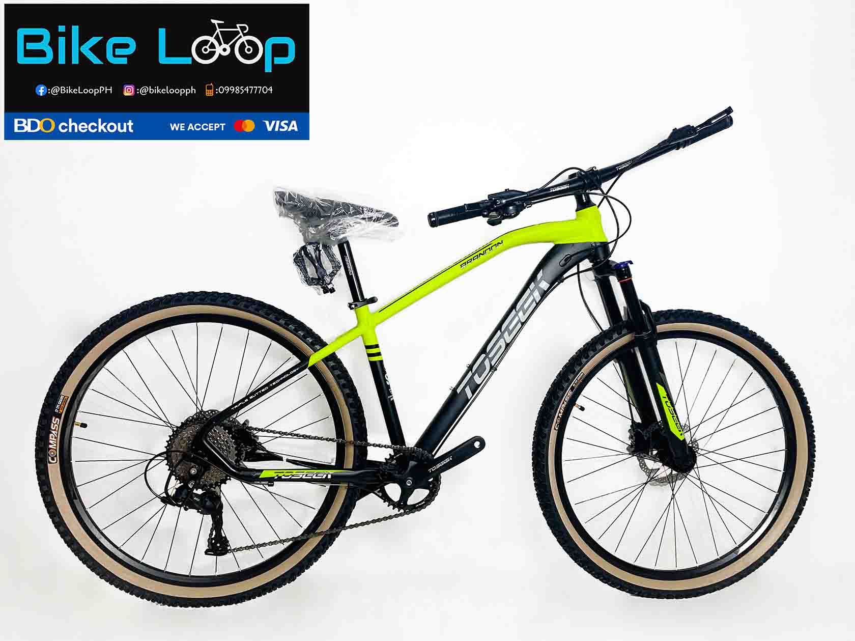 ToseekBrandonYellow Toseek Brandon 27.5 Alloy Mountain Bike
